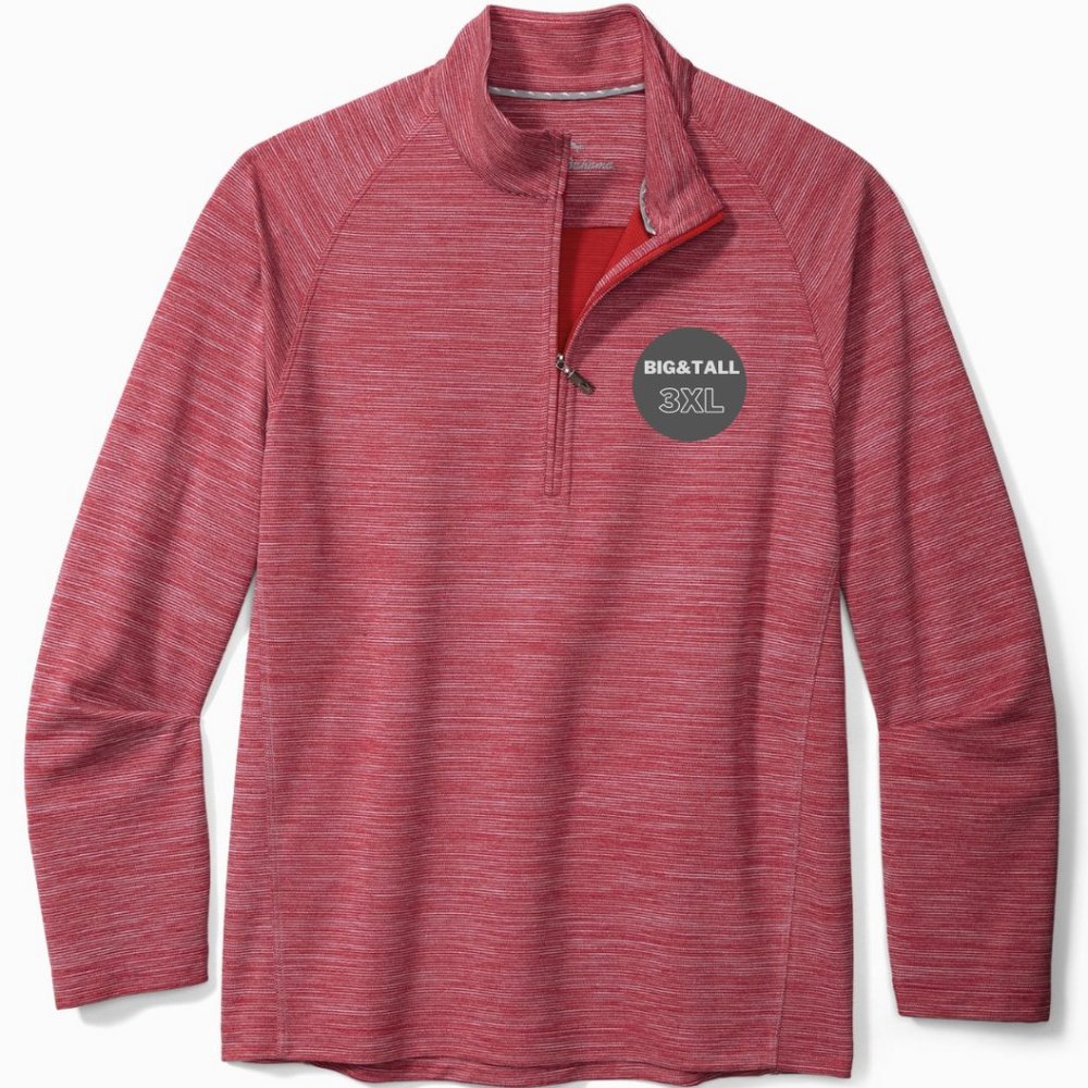 Tommy Bahama Men’s Play Action Half Zip BT 3XL - Chili Pepper NWT